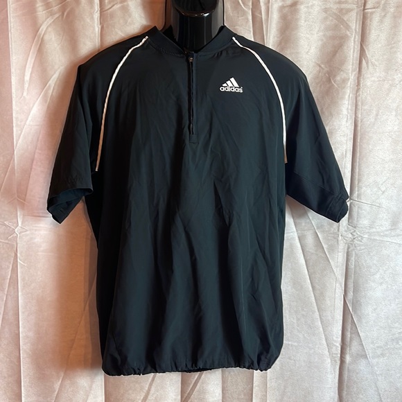 Men’s Adidas, short sleeve jacket, half zipper size small - Picture 1 of 6